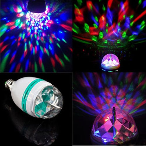 [HCM]Đèn led vũ trường xoay 7 màu - Bx Electronics (Trắng).
