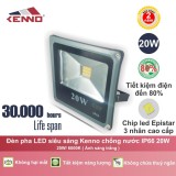 Đèn Pha LED siêu sáng Kenno chống nước IP66 20W AS Trắng