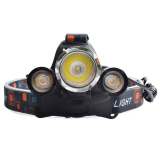 Đèn pin 3 led sạc đeo đầu 2 pin L30 (Đen)