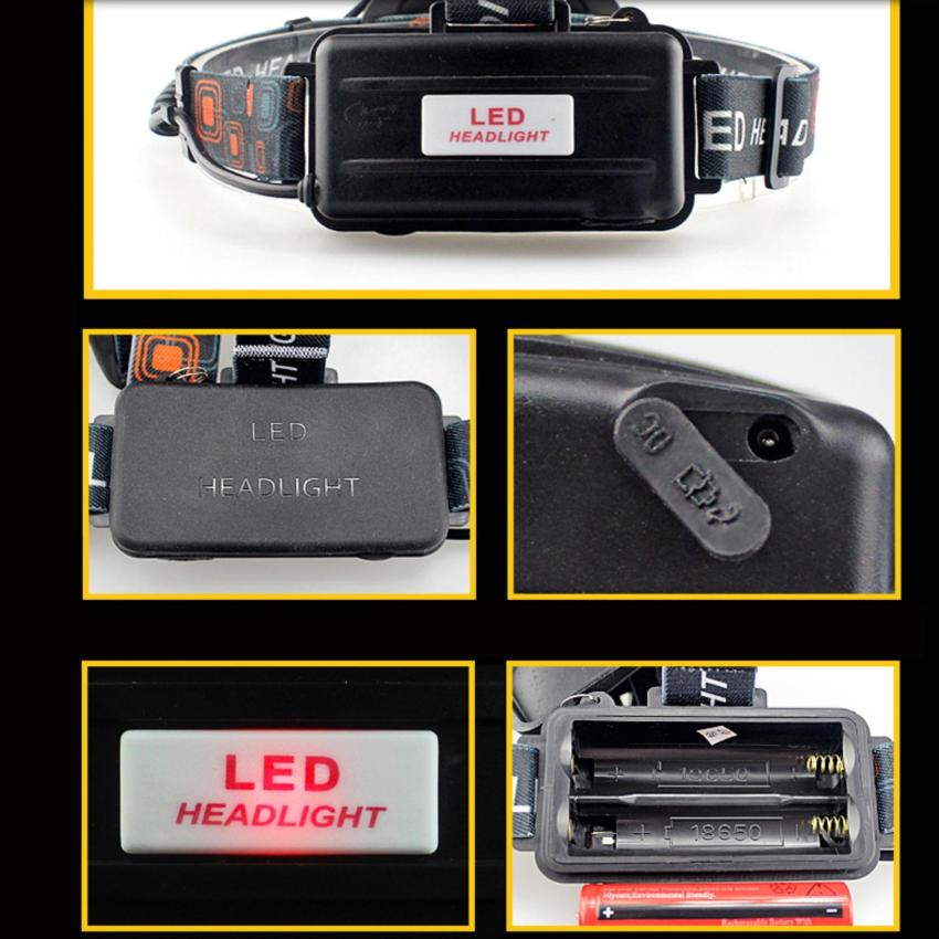 Đèn pin đội đầu 3 bóng E65 có ZOOM [dùng 2 pin 18650]