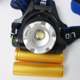 Đèn pin led sạc đeo đầu 2 pin L10 (Đen)