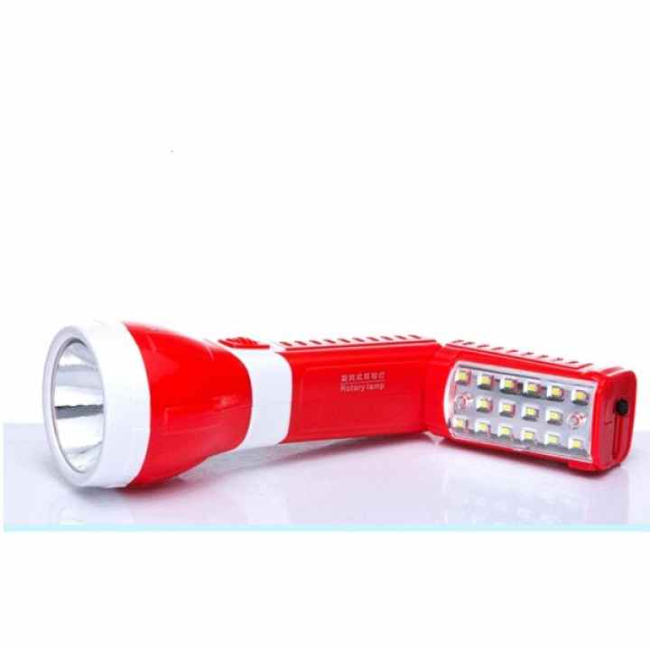 Đèn Pin sạc LED đa năng 2 trong 1 KM-8730 (Đỏ)