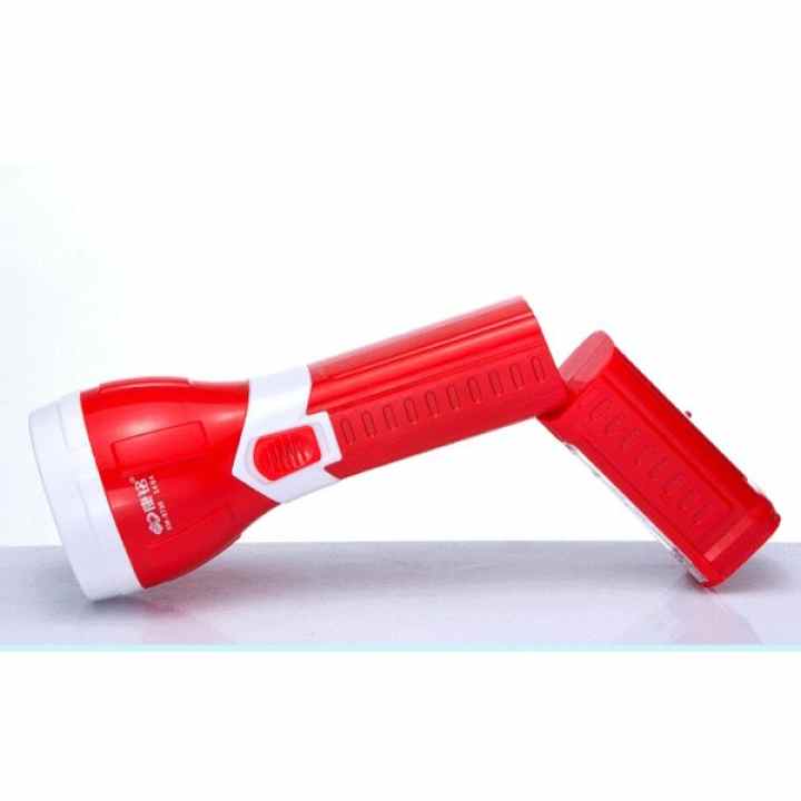 Đèn Pin sạc LED đa năng 2 trong 1 KM-8730 (Đỏ)