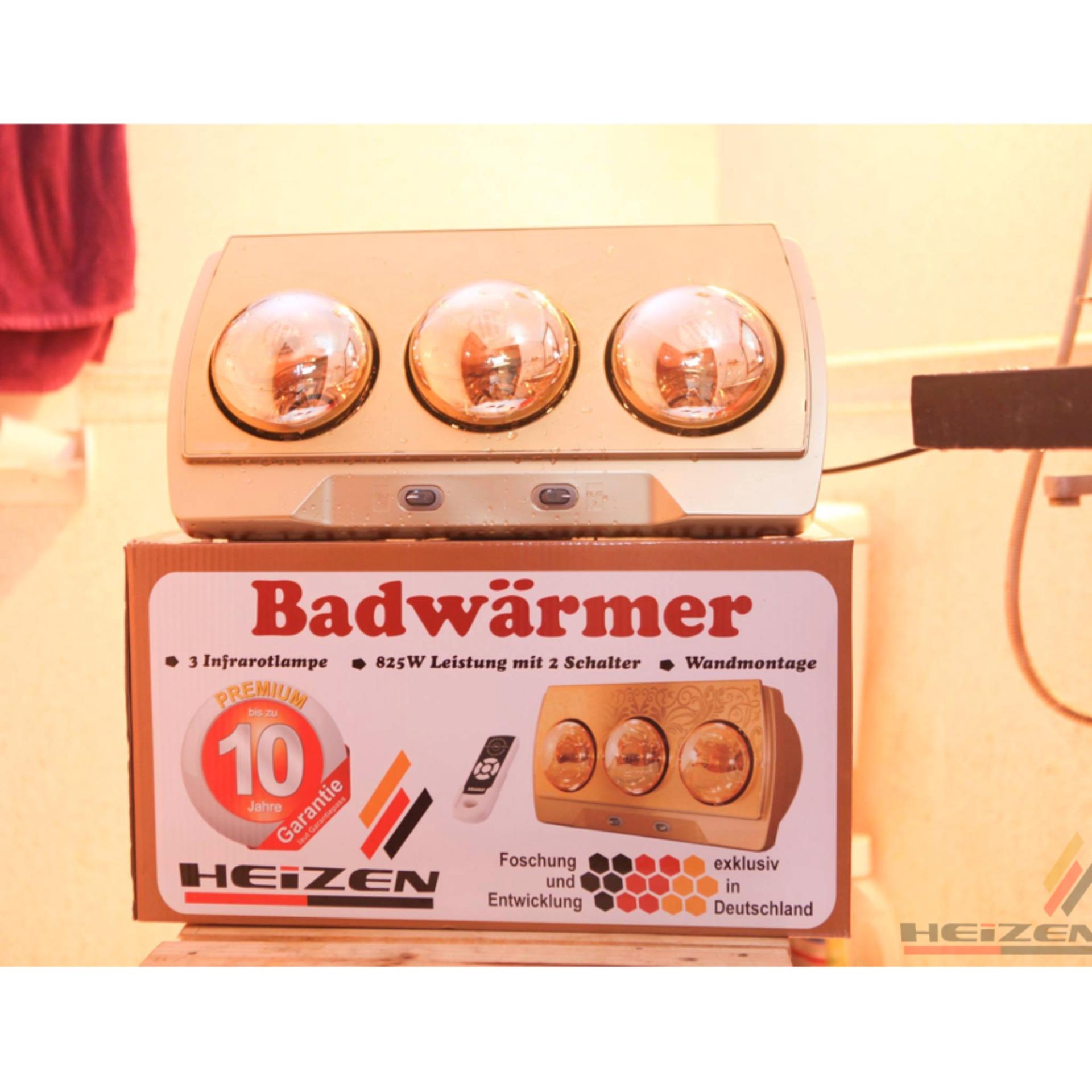 Đèn sưởi nhà tắm Heizen 3 bóng HE-3B 825W (Cam kết chính hãng)