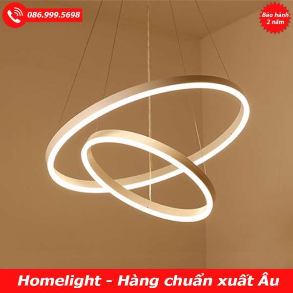 Đèn thả hiện đại - Đèn thả Led 2 vòng ánh sáng trung tính