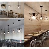 Đèn thả  - đèn treo - đèn trần khung sắt hình sao trang trí quán cafe, nhà hàng (đã bao gồm bóng LED chuyên dụng)