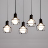 Đèn thả trần trang trí lồng sắt (bao gồm bóng LED chuyên dụng)
