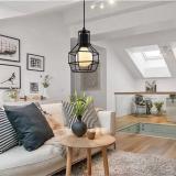 Đèn thả trần trang trí lồng sắt (bao gồm bóng LED chuyên dụng)