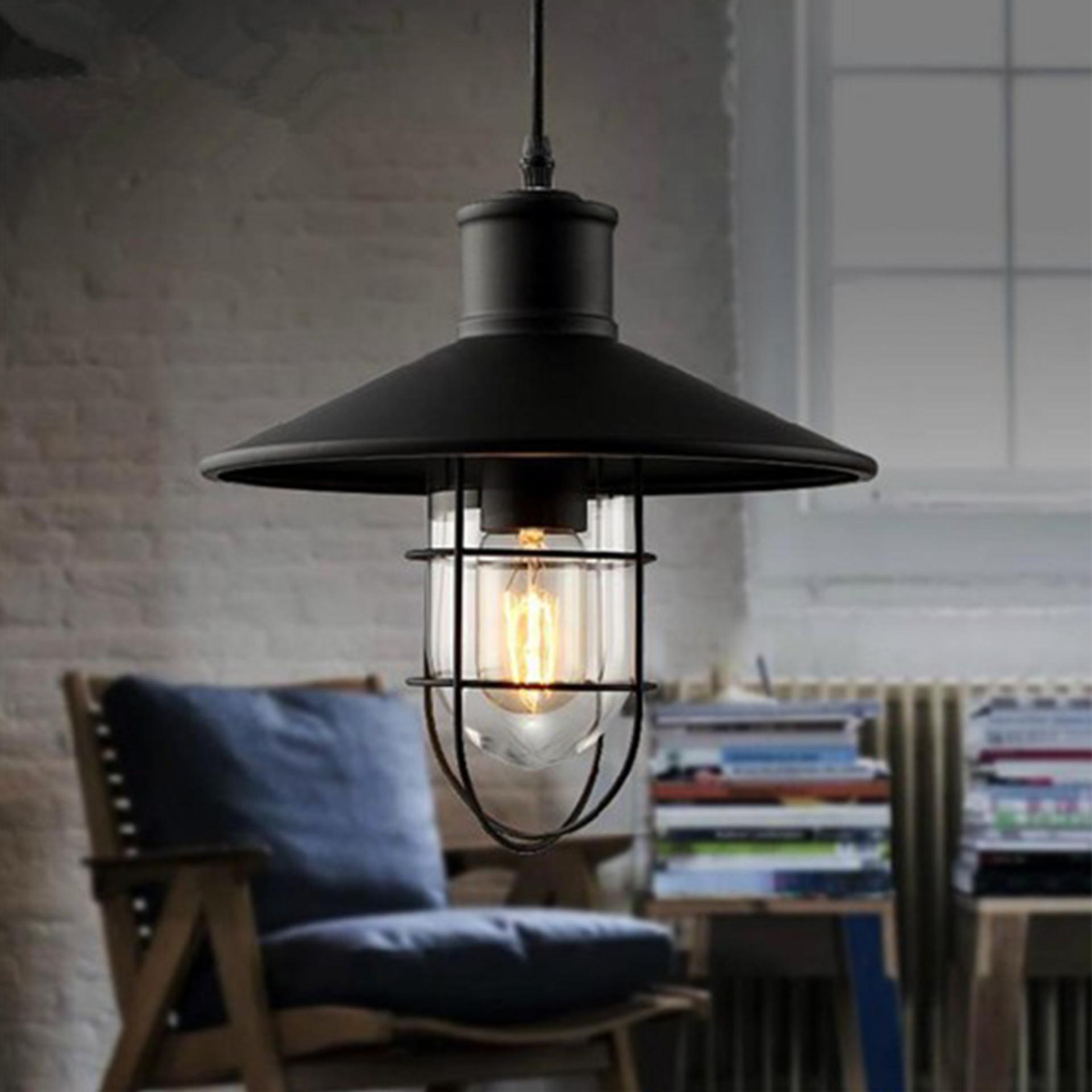 Đèn thả treo trần Vintage cổ điển chống nổ kiểu đèn bão (đã kèm bóng Edision cao cấp)