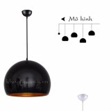 Đèn treo thả trần tròn đường kính 20cm (Đen)
