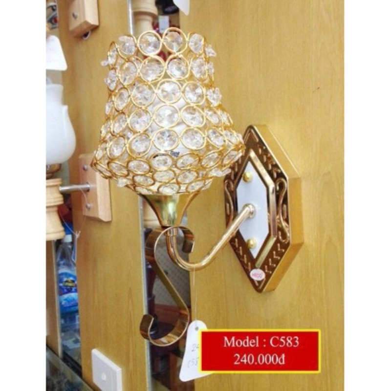 Bảng giá Đèn tường trang trí hạt pha lê C583