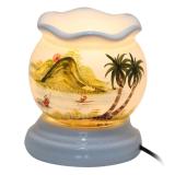 Đen xông tinh dầu gốm sứ thấu quang Bát Tràng