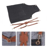 epayst Denim Bib Apron Leather Strap Baker Bartender BBQ Chef Work Cook Uniform A