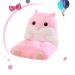 Detachable Plush Cartoon Cute Hamster Chair Seat Sofa Cushion Pillow Back Pad Gift for Valantine Baby Shower Christmas Birthday Easter Pink - intl