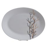 [HCM]Đĩa Oval thủy tinh ngọc La Opala Diva 30125GF 32cm