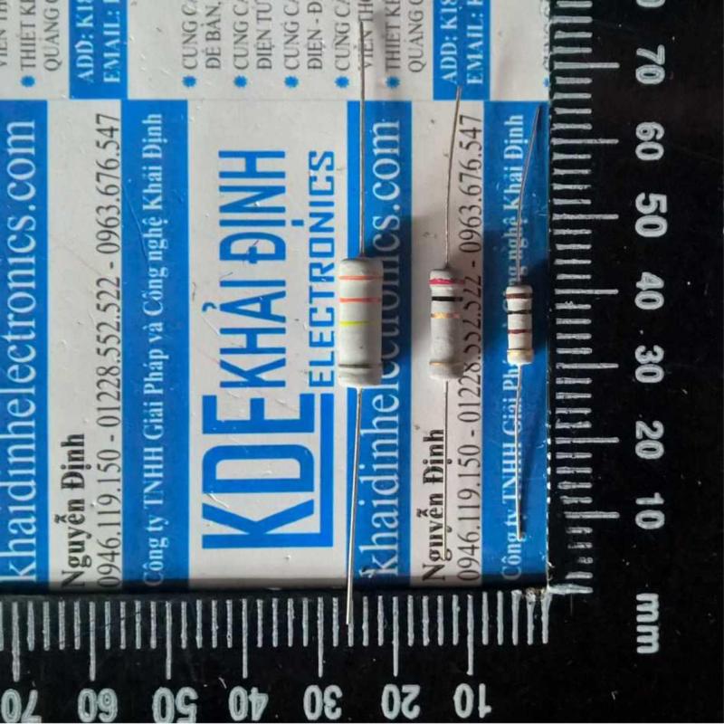 Bảng giá điện trở 1W, 5% (4 vạch), 1.2k Ohm (30 con)