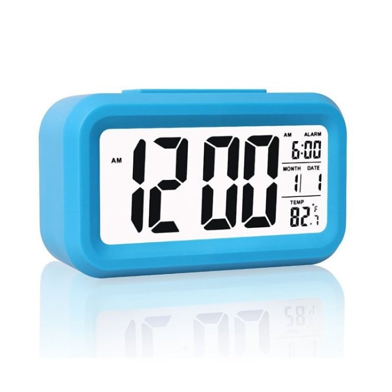Nơi bán Đồng Hồ Báo Thức kỹ thuật số với Cảm Biến Ánh Sáng. Ngày và TemperatureDisplay. Báo lại-Hoạt Động Bằng Pin Đèn Led Đồng Hồ Báo Thức Du Lịch. DeskClock (Xanh Dương)-quốc tế