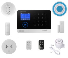 DIGOO DG-HOSA 433 mhz Không Dây GSM Và WIFI TỰ LÀM Phụ Kiện Nhà Thông Minh Báo Động An Ninh Hệ Thống Bộ Dụng Cụ Trắng-quốc tế