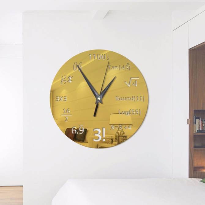 TỰ LÀM Toán Phương Trình Gương Acrylic Dán Tường Đồng Hồ Dán-quốc tế TỰ LÀM Toán Phương Trình Gương Acrylic Dán Tường Đồng Hồ Dán-quốc tế
