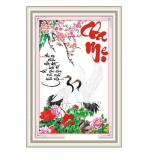 Tranh thêu chữ thập cha mẹ 222406