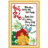 Tranh thêu chữ thập hạnh phúc 222735