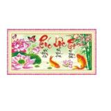 Tranh thêu chữ thập phúc lộc thọ dlh-222927-bảo ngọc