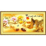 Tranh thêu chữ thập Phú quý cát tường DLH-222950-Ngọc Thịnh