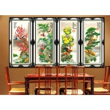 Tranh thêu chữ thập Tứ quý xuân hạ thu đông DLH-223046-Ngọc Thịnh