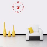 [HCM]Đồng hồ dán tường DIY 360 ngộ nghĩnh (Đỏ)