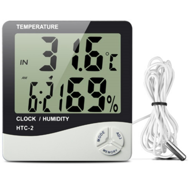 Đồng hồ đo nhiệt độ và độ ẩm HTC 2 + Tặng 1 Móc khóa da K 550