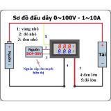Đồng hồ Led đo dòng , áp - DC 0-100V 10A