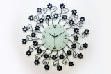 Đồng hồ treo tường hoa pha lê cách điệu IDECOR 60cm ( DHS-04)