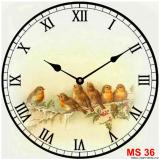 [HCM]Đồng hồ treo tường phong cách cổ MS 36