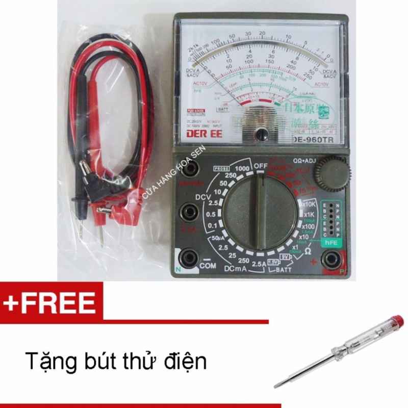 ĐỒNG HỒ VẠN NĂNG DE960-TR  Tặng bút thử điện(Cửa hàng Hoa Sen)