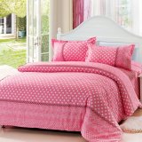 Double Size Dot Pattern Bedding Sets Pillow Case Quilt Duvet Cover - intl