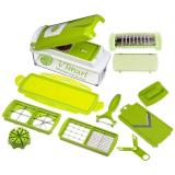 Bộ dụng cụ cắt gọt rau củ quả đa năng Nicer Dicer Plus (Màu Trắng Xanh)- Tặng kèm que đánh trứng inox