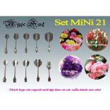 Dụng Cụ Làm Rau Cau 3D Ngọc Huệ 12 Món Inox 304 Chính Hãng Bộ 21 Mini