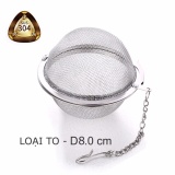 Dụng cụ lọc pha trà hình cầu làm bằng INOX 304 dạng lưới – loại đại đường kính 80mm