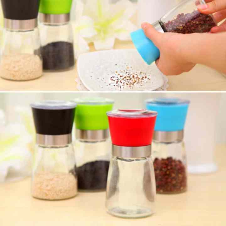 Cối ( Lọ ) xay tiêu thủy tinh cầm tay đa năng