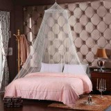 Effective Mosquito Net Double King Size White Bed Canopy Full Covearge - intl