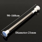 Extendable Stainless Steel Adjustable Tension Door Bathroom Shower Curtain Rod 90-160cm - intl