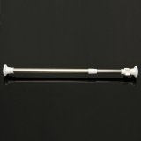 Extendable Stainless Steel Adjustable Tension Door Bathroom Shower Curtain Rod 90-160cm - intl