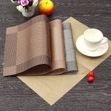 Fashion Print PP Placemat Coasters Pads Dining Table Mat Heat Insulation Dining Table Mat Placemats Silicone Mat W7 47 C0018 Light Coffee - intl