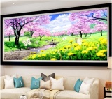 Tranh thêu chữ thập Phong cảnh monalisa FJ0728-Siêu thị tranh thêu