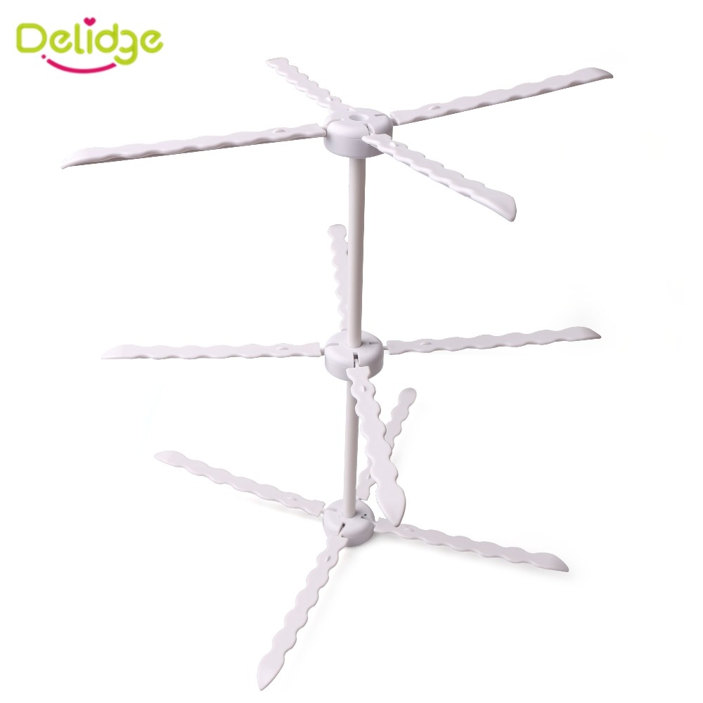 Flower Drying Rack Stand Cake Decorating Sugarcraft Fondant Detachable Gum Paste Flower Rack Practical Baking Tools - intl