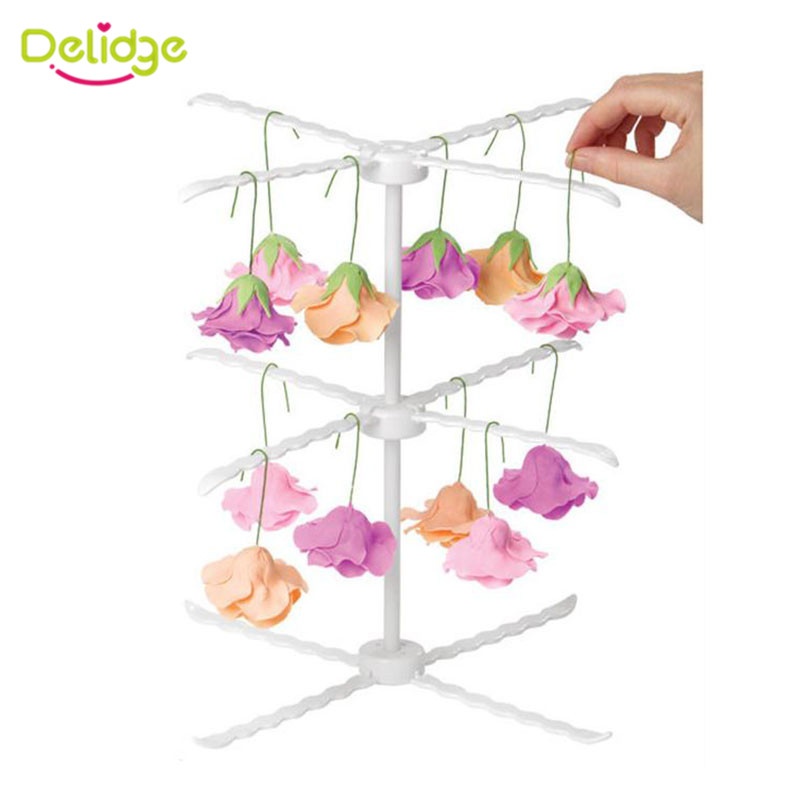 Flower Drying Rack Stand Cake Decorating Sugarcraft Fondant Detachable Gum Paste Flower Rack Practical Baking Tools - intl