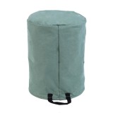 (Giao hàng miễn phí cho cả ba chiếc đến Hà Nội）Folding Drawstring Cotton Linen with Handle Storage Box (Green) - intl (Green)