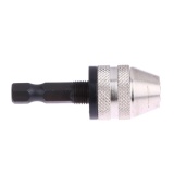 For 1/4\" Keyless Drill Bit Chuck Hex Shank Adapter Converter
0.3mm-3mm - intl
