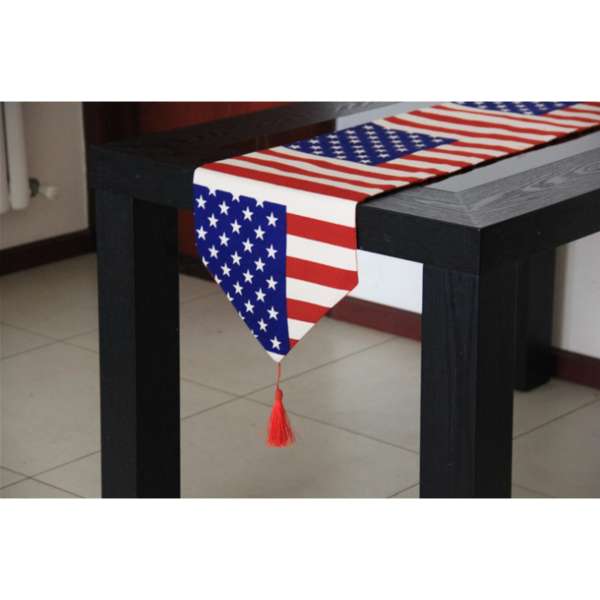 Ga phủ cuối giường hình cờ mỹ(45x195cm)