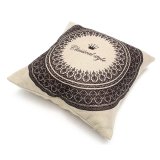 Geometric Natural Cotton Pillow Case Waist Throw Cushion Cover Home Sofa Decor - intl